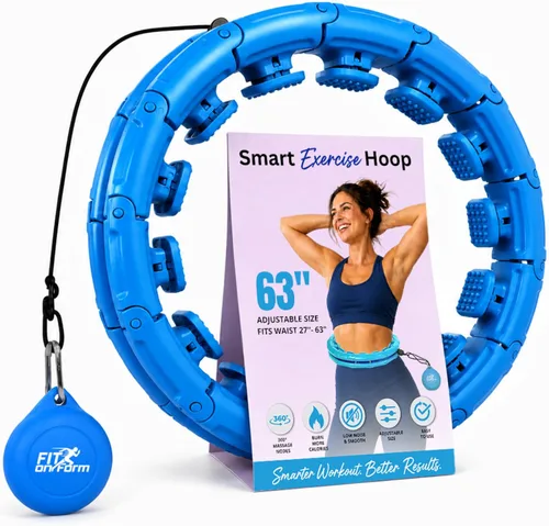 Miniatura 18 de FIT ON FORM Infinity Weighted Hula Hoop for Adults Weight Loss, Smart Exercise Hola Circle Hoop for Women Abs Workout