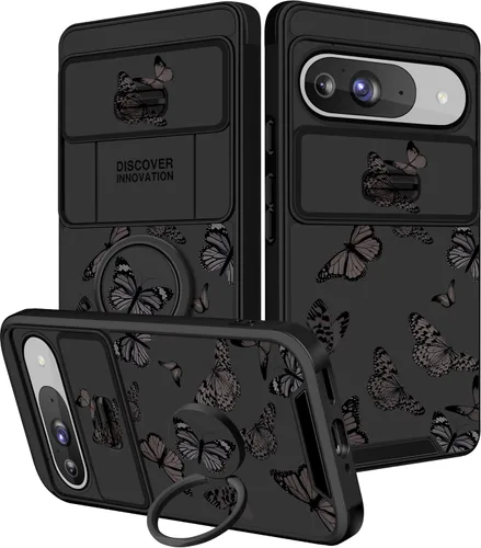 Miniatura 22 de Funermei Funda 2 en 1 para Google Pixel 7 Pro para mujeres, funda de teléfono de girasol lindo para niñas, diseño de flores florales femeninas