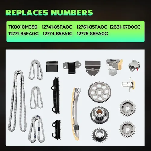 Miniatura 4 de SCITOO Kit de cadena de distribución para 2001 2004 TK8010M389 para Chevy Tracker para Suzuki Grand Vitara XL-7 2.5L 2.7L