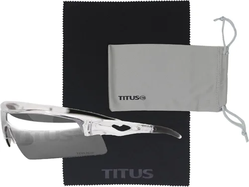 Miniatura 26 de TITUS G20 Gafas de seguridad para todos los deportes, protección para motocicletas, compatibles con ANSI Z87+ Marco negro - Lente ahumado - Con bolsa