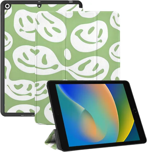 Miniatura 10 de Compatible con iPad de 10.2 pulgadas, Funda de 9ª/8ª/7ª Generación (2021/2020/2019) con Soporte para Lápiz/Parte Trasera de TPU Suave con Función