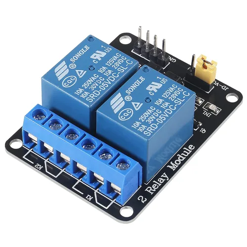 Miniatura 8 de Módulo de relé de estado sólido de 6 piezas, disparador de nivel alto/bajo, 5V, 2 canales para equipos de automatización de control