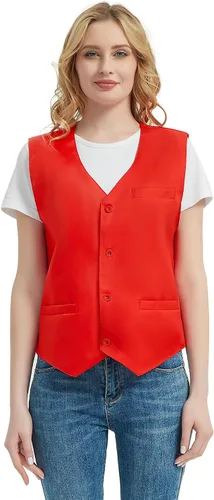 Miniatura 3 de TopTie - chaleco unisex para uniforme de barman, supermercados, voluntarios.