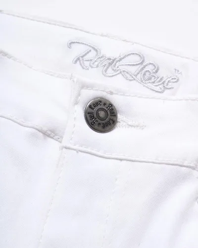 Miniatura 6 de Real Love Pantalones cortos para niña - Bermudas de sarga súper elásticas (paquete de 2)