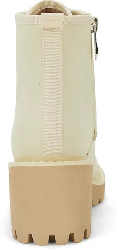 Miniatura 5 de Coutgo Botas de combate con suela de lengüeta para mujer botas de combate con cordones plataforma de tacón grueso con cremallera para senderismo