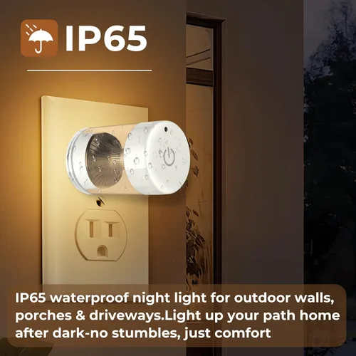Miniatura 6 de TSEXES Paquete de 2 luces LED nocturnas enchufables a la pared, temperatura de color ajustable de 3000 K/4000 K/5000 K, control táctil, luz nocturna