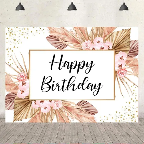 Miniatura 4 de Ticuenicoa Fondo rosa de 5 x 3 pies para fotografía de cumpleaños para niñas y mujeres, pancarta de 16, 21, 30, 40, decoración de fiestas