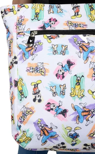Miniatura 9 de Disney Bolsa de viaje con cremallera de Mickey Minnie Donald Daisy Goofy Plutón Print Blanco