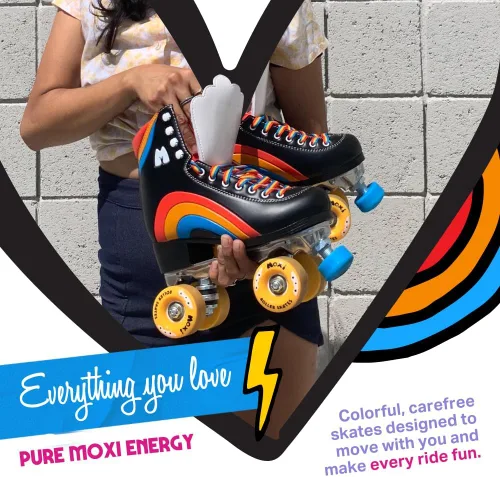 Miniatura 6 de Moxi Rainbow Rider - Patines de ruedas para mujer, hermosos, duraderos, de apoyo con forro acolchado, una placa resistente y ruedas suaves