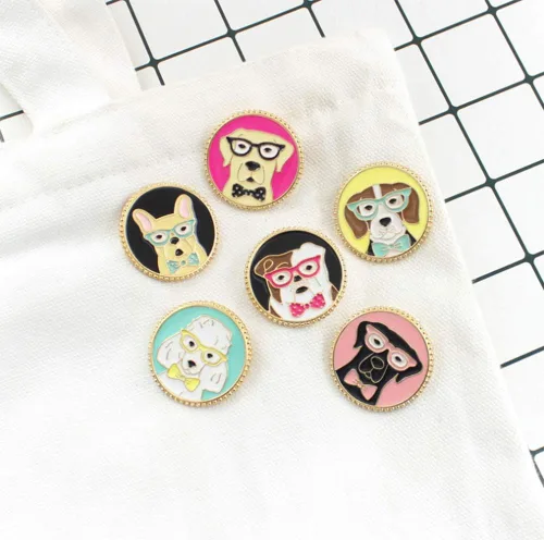 Miniatura 3 de Flairs New York Animal Theme Enamel Lapel Pin Brooch Badge