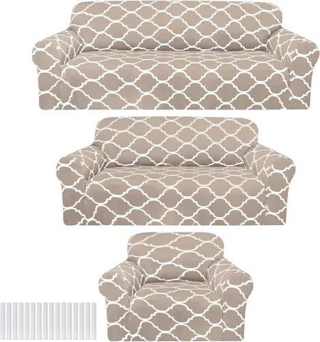 Miniatura 23 de Peryiter Juego de 1 funda de sofá gris oscuro para sala de estar, fundas de muebles para sofá y sofás, funda de sofá biplaza o sillón, protector