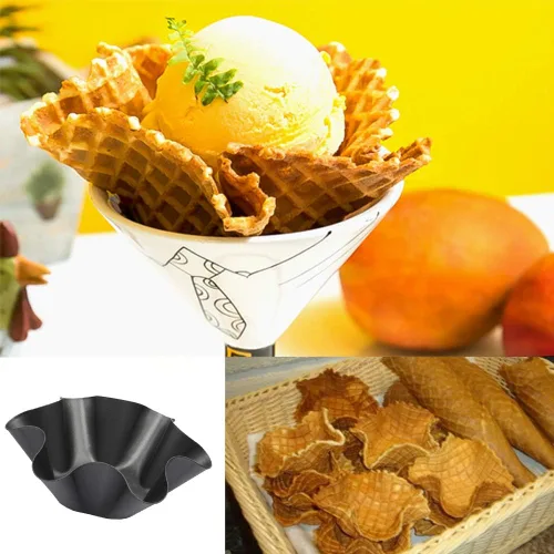 Miniatura 7 de Juego de moldes para tortillas, paquete de 6 moldes de acero al carbono antiadherentes para ensalada de tacos para tortillas, moldes para hornear
