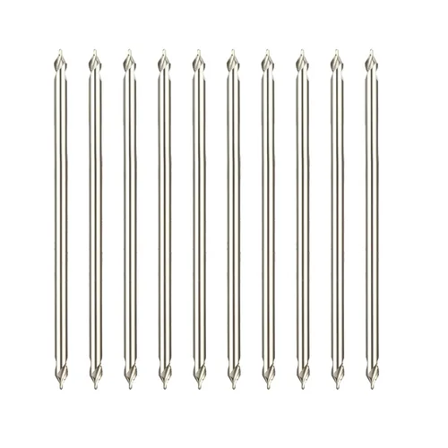 Miniatura 8 de Taladro central estándar A0.5, taladro central DRINYOUNG de acero de alta velocidad de 60 grados (Tipo A, A0.5 10pcs)