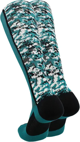 Miniatura 20 de TCK Calcetines de béisbol para jóvenes, niños u hombres, con diseño de camuflaje digital y longitud hasta por encima de la pantorrilla