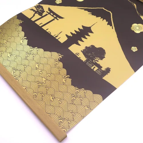 Miniatura 6 de Warrior's Dreams - Póster impreso en lienzo para pared, con casco blindado, espíritu samurái con pergamino de madera, listo para colgar, decoración