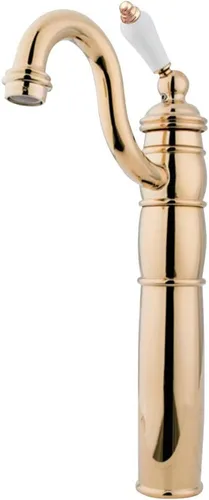 Miniatura 7 de Kingston Brass KB1428PL Heritage - Grifo para fregadero con placa de cubierta opcional, níquel cepillado, 14.31 x 6 x 2.25 pulgadas