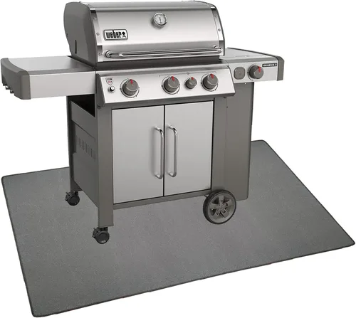 Alfombrillas para Parrilla BBQ para Parrilla al Aire Libre, 65 x 38 pulgadas Alfombrillas Bajo Parrilla de Servicio Pesado Engrosadas, Protector de