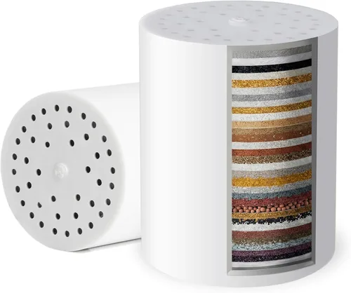 Miniatura 12 de iSpring FSF1 - Cartucho de repuesto para filtro de ducha universal de 15 etapas, elimina el cloro, sedimentos, metales pesados y olores, mejora
