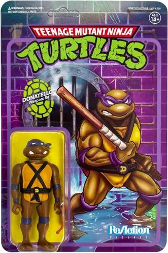 Miniatura 3 de Super7 Teenage Mutant Ninja Turtles Donatello Figura de Reacción de 3.75 Pulgadas