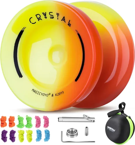 Miniatura 12 de Yoyo profesional sensible para niños principiantes, Yo-Yo de doble propósito para adultos avanzados + Rodamiento extra no sensible de yoyo + 12