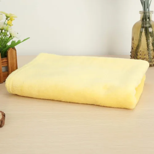 Miniatura 2 de Bluelans Manta de forro polar para sofá, ligera, afelpada, acogedora, cálida, ropa de cama amarilla, 19.7 x 27.6 in