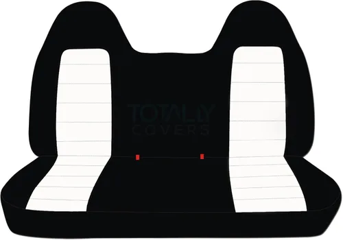 Miniatura 26 de Totally Covers Compatible con Ford F-150 F-250 F-350 1992-1998 Fundas de Asientos de Camión de Dos Tonos (Banco Sólido Delantero/Trasero) con/sin