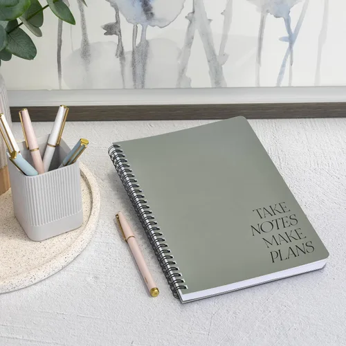 Miniatura 3 de Hermoso Planificador Diario y Cuaderno con Horario por Horas - Bloc de Notas Estético en Espiral para Lista de Tareas para Organizar Fácilmente tus