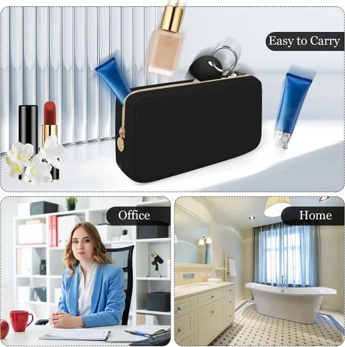 Miniatura 5 de XSUIOY Bolsa de maquillaje de viaje para bolso, bonita bolsa de maquillaje preparada para cosméticos, bolsa organizadora para mujeres, bolsa