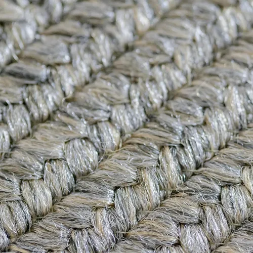 Miniatura 8 de Alfombra ovalada trenzada gris humo de 20 x 30 pulgadas, lavable para interiores y exteriores, decoración campestre para cocinas y entradas