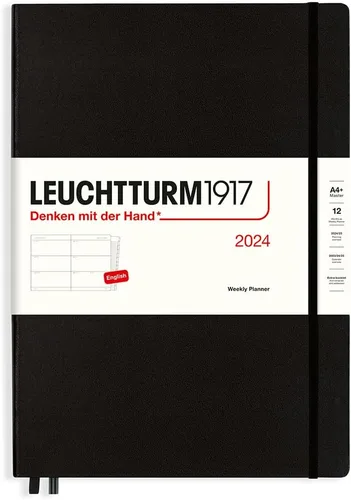 Miniatura 5 de LEUCHTTURM1917 - Agenda semanal 2024 con folleto adicional, bolsillo (A6) tapa dura, azul marino (1 de enero - 31 de diciembre de 2024)