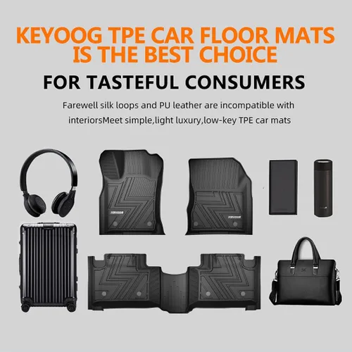Miniatura 9 de Apto para Jeep Grand Cherokee/Dodge Durango 2016 2017 2018 2019 2020 2021 Alfombrillas para Automóvil Especiales para Todo Clima Incluye 1ª y 2ª