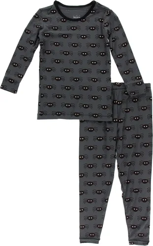 Miniatura 19 de KicKee Pants Conjunto de pijama de manga larga con estampado de piezas