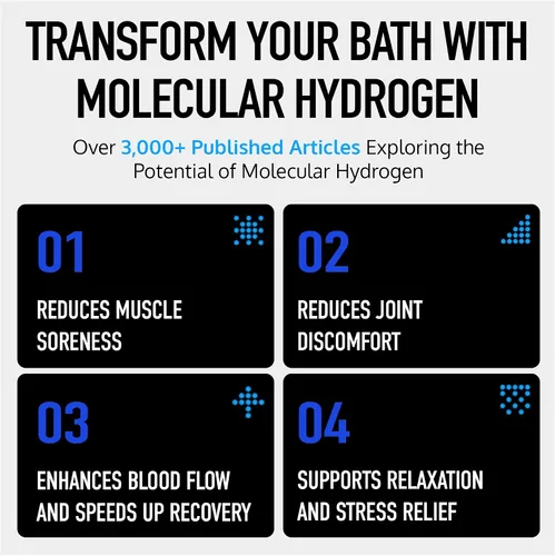 Miniatura 3 de Nuevas tabletas de bomba de baño de hidrógeno en relieve: relaja los músculos, calma las molestias y recupera naturalmente - Remojar hidrógeno