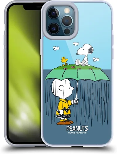 Miniatura 383 de Head Case Designs Funda de gel con licencia oficial de Peanuts Snoopy & Woodstock Halfs and Laughs [protección de grado militar] compatible