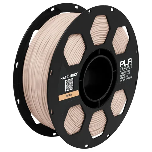 HATCHBOX Filamento de impresora 3D PLA beige de 1.75mm, carrete de 1 KG, precisión dimensional +/- 0.03 mm, filamento de impresión 3D Púrpura