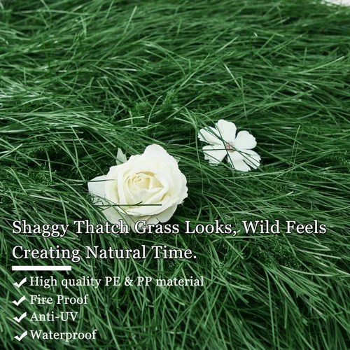 Miniatura 8 de XLX TURF Manteles Individuales Cuadrados Verdes de Césped Artificial para Centro de Mesa de Fiesta con Tema de Golf, Decoración de Primavera