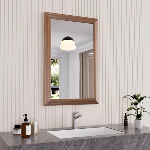 Miniatura 78 de Amorho Espejo de Baño Negro, Espejos de Pared de 24x30 Pulgadas con Marco de Metal Grueso para Sobre el Fregadero, Dormitorio, Sala de Estar