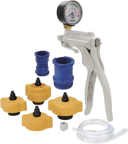 Mityvac MV4560 Kit de prueba de presión del radiador/sistema de refrigeración para automóviles asiáticos, europeos, estadounidenses y camiones