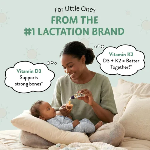 Miniatura 4 de Legendairy Milk Gotas líquidas orgánicas de vitamina D3 K2 para bebés, 400 UI de gotas de vitamina D para bebés para infantes – Vitamina D