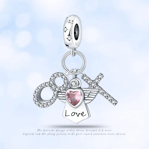Miniatura 152 de KUNSIR Los abalorios se adaptan a pulseras Pandora para mujer, plata de ley 925, cuentas colgantes de joyería para niñas, dijes de feliz cumpleaños