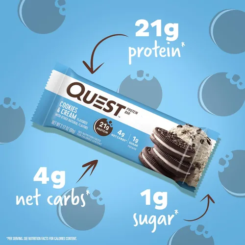 Miniatura 3 de Quest Nutrition Favorites Bundle, masa de galletas con chispas de chocolate y galletas y barras de proteína en crema