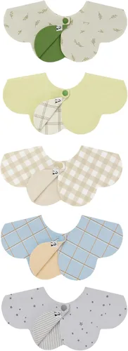 Miniatura 17 de Konny Baby Bib 3/5/7-Pack Set, 360 ° Rotate, Soft and Absorbent Drooling for Toddler Boys Girls Baby Essentials
