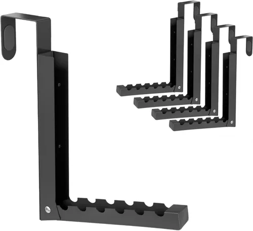 Miniatura 23 de Ganchos sobre la puerta, Perchero extendido sobre la puerta con 11 crestas, Estante sobre la puerta que ahorra espacio, Ganchos de puerta para Negro