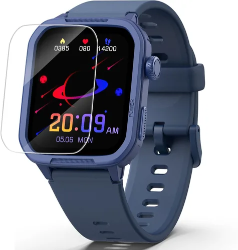 Reloj inteligente para niños y niñas, relojes para niños con 19 modos deportivos, frecuencia cardíaca, monitor de sueño, podómetro, reloj Azul