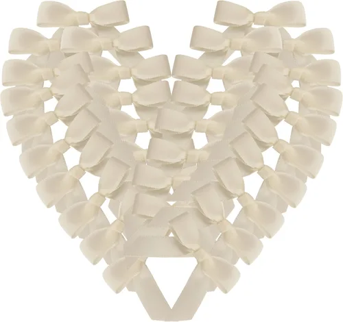 Miniatura 69 de 50 lazos de oro blanco de 3-1/2 pulgadas con lazos giratorios para envolver regalos, embalaje, decoración de Navidad (W.Gold)
