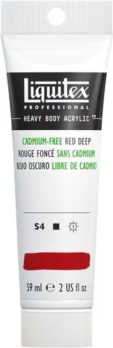 Miniatura 86 de Liquitex Pintura Acrílica Profesional de Cuerpo Pesado, Tubo de 2 oz (59ml), Rojo Fluorescente
