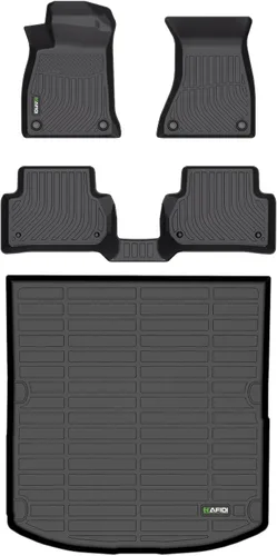 Miniatura 59 de HAFIDI® - Tapetes para auto con almacenamiento debajo del asiento, para todo clima, antideslizantes, de elastómero termoplástico, para la primera