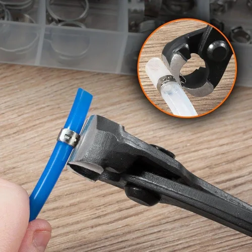Miniatura 5 de SPEEDWOX Alicates de abrazadera de manguera de oreja de 10 pulgadas, herramienta de extracción de abrazadera de mordaza estándar para abrazaderas
