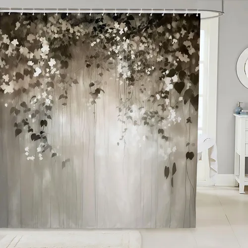 Miniatura 13 de Erosebridal Cortina de ducha de guitarra eléctrica 3D de 72 pulgadas de ancho x 78 pulgadas de largo, cortina de baño con llama, cortina de baño