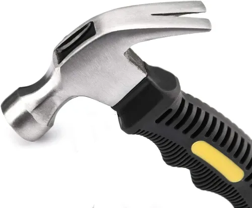 Miniatura 4 de ZOENHOU 6 martillos de garra de 8 onzas, pequeños martillos rechonchos a granel con revestimiento de plástico antideslizante, mango suave